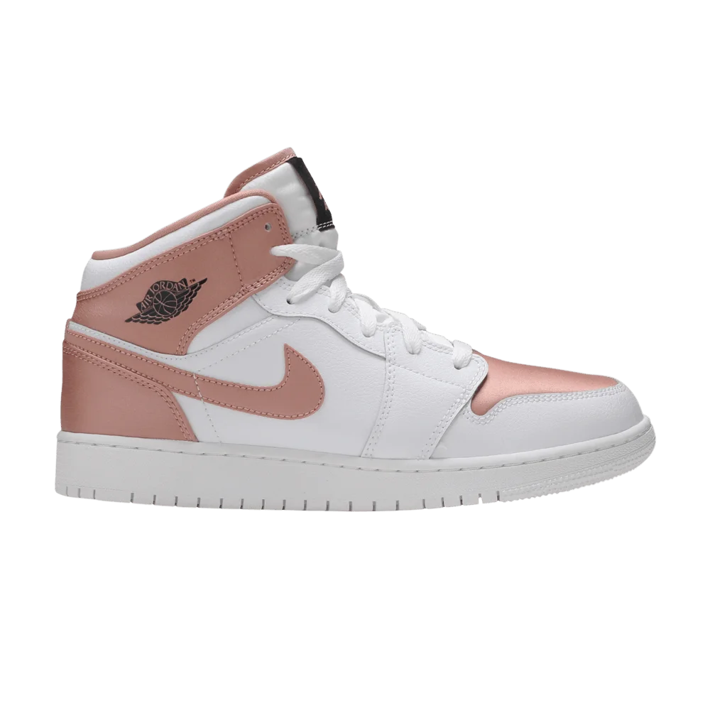 Krossovki-Air-Jordan-1-Mid-GS-White-Rose-Gold