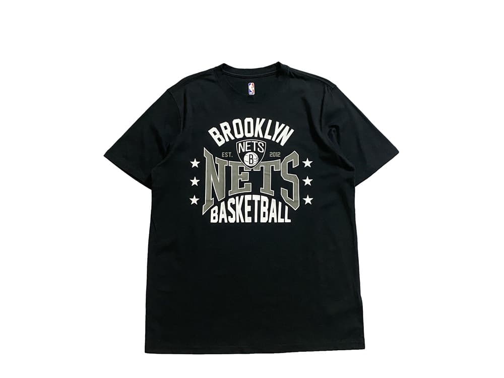 Футболка Main Squeeze NBA Brooklyn Nets Black T-Shirt