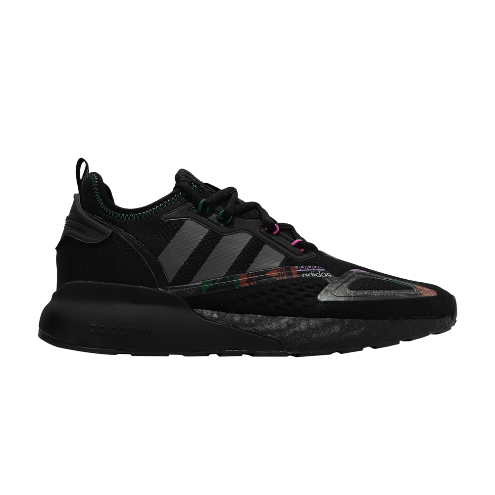 Кроссовки Adidas ZX 2K Boost 'Black Bright Green'