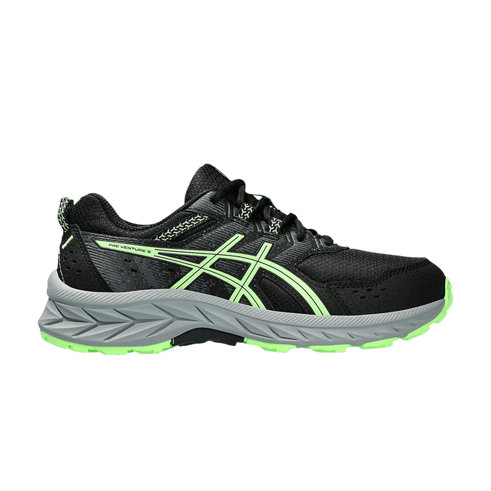 Кроссовки ASICS Gel Venture 9 GS 'Black Illuminate Green'