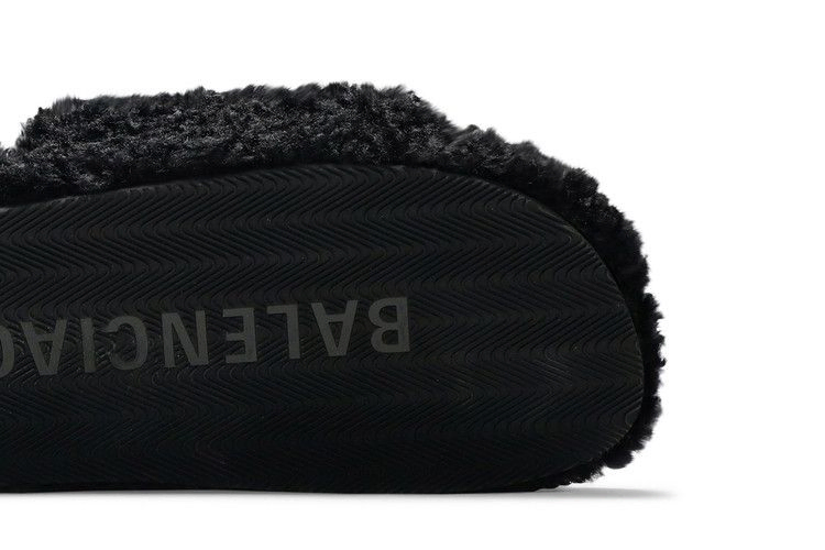 Кроссовки Balenciaga Furry Slides 'Black'