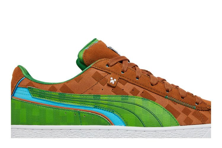 Кроссовки Minecraft x Puma Suede 'Grass Block'