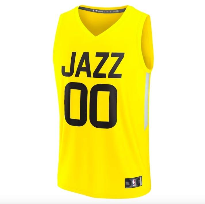 2022-23-Utah-Jazz-00-Jordan-Clarkson-Fast-Break-Icon-Yellow-Jersey-3