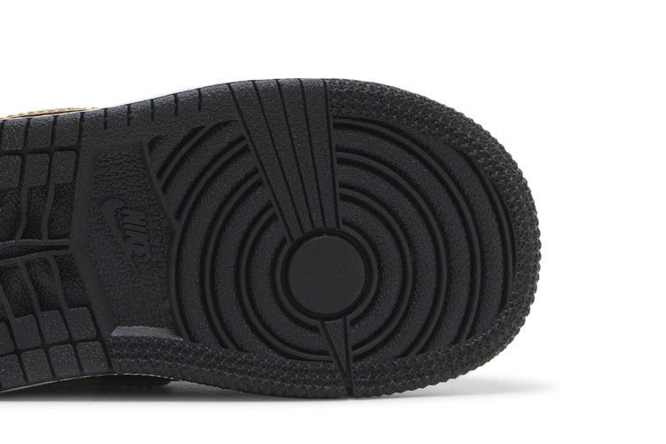 Кроссовки Air Jordan 1 Mid SE TD 'Metallic Gold Black'