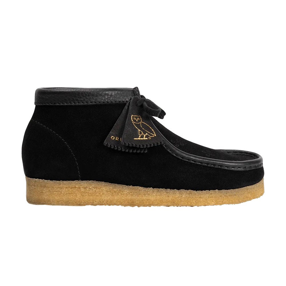 Krossovki-OVO-x-Clarks-Wallabee-Black