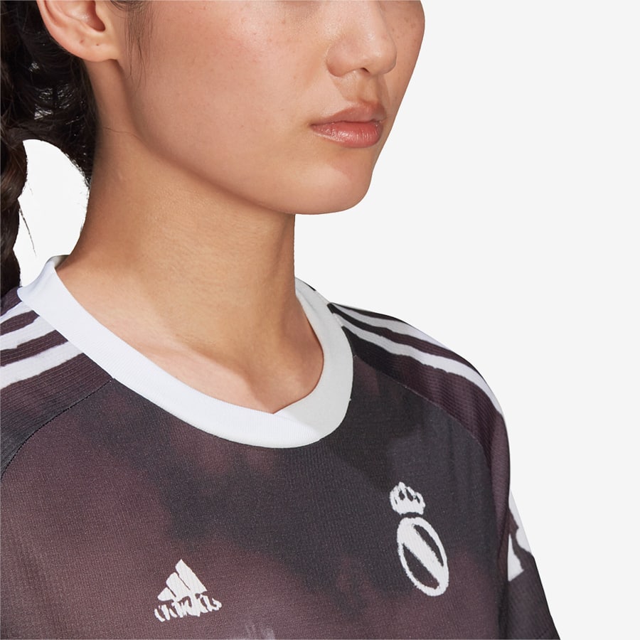 Футболка adidas Real Madrid Human Race Womens Jersey Black/White
