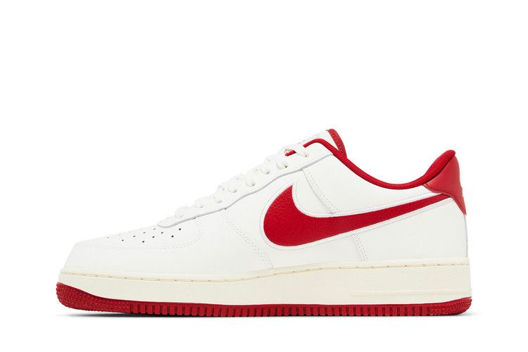 Кроссовки Nike Air Force 1 '07 'Sail Gym Red Embroidered Swoosh'