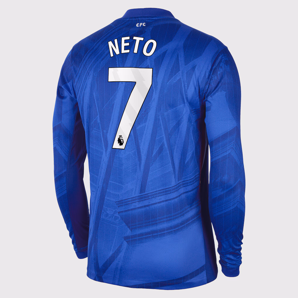 Футбольный лонгслив Chelsea Nike Home Stadium Long Sleeve Shirt 2025-26 Neto 7