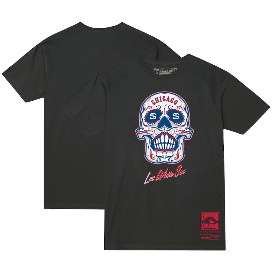 Футболка Mitchell & Ness Black Chicago White Sox Sugar Skull T-Shirt