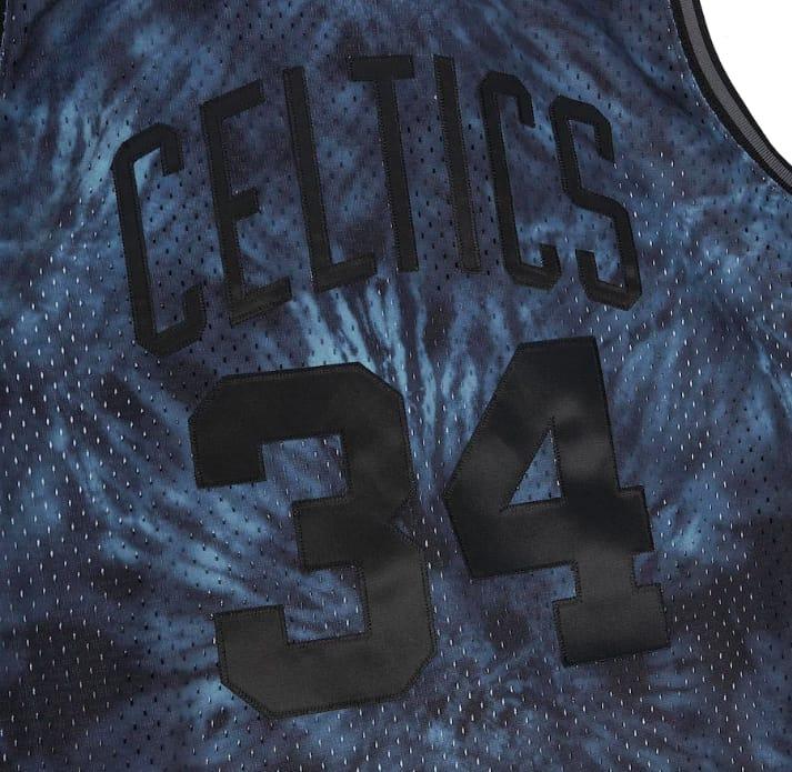 Баскетбольная джерси 2007-08 Boston Celtics #34  Paul Pierce Tie-Dye Black Jersey