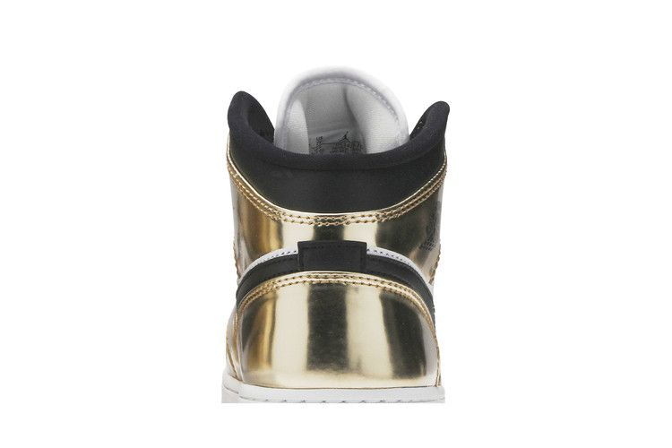 Кроссовки Air Jordan 1 Mid SE GS 'Metallic Gold'