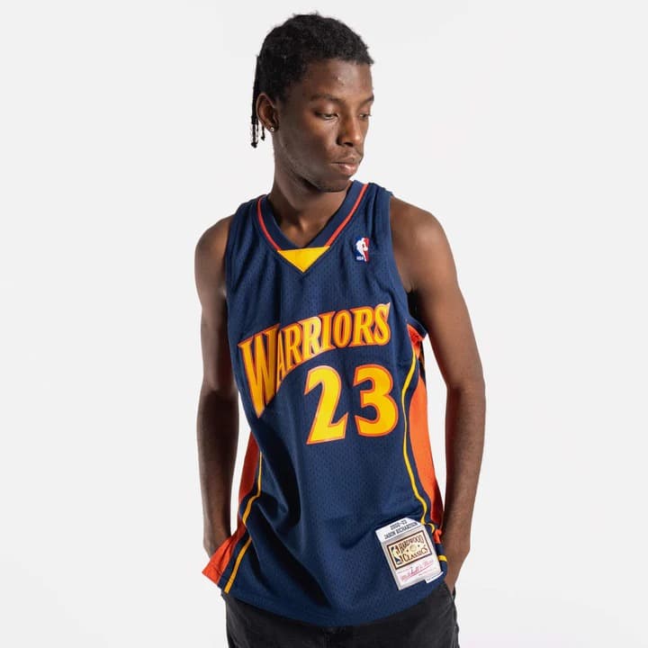 Баскетбольная джерси 2002-03 Golden State Warriors Jason Richardson #23 HWC Navy Jersey