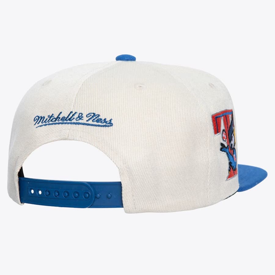 Бейсболка Mitchell & Ness White Toronto Blue Jays Cooperstown Collection Speed Zone Snapback Hat