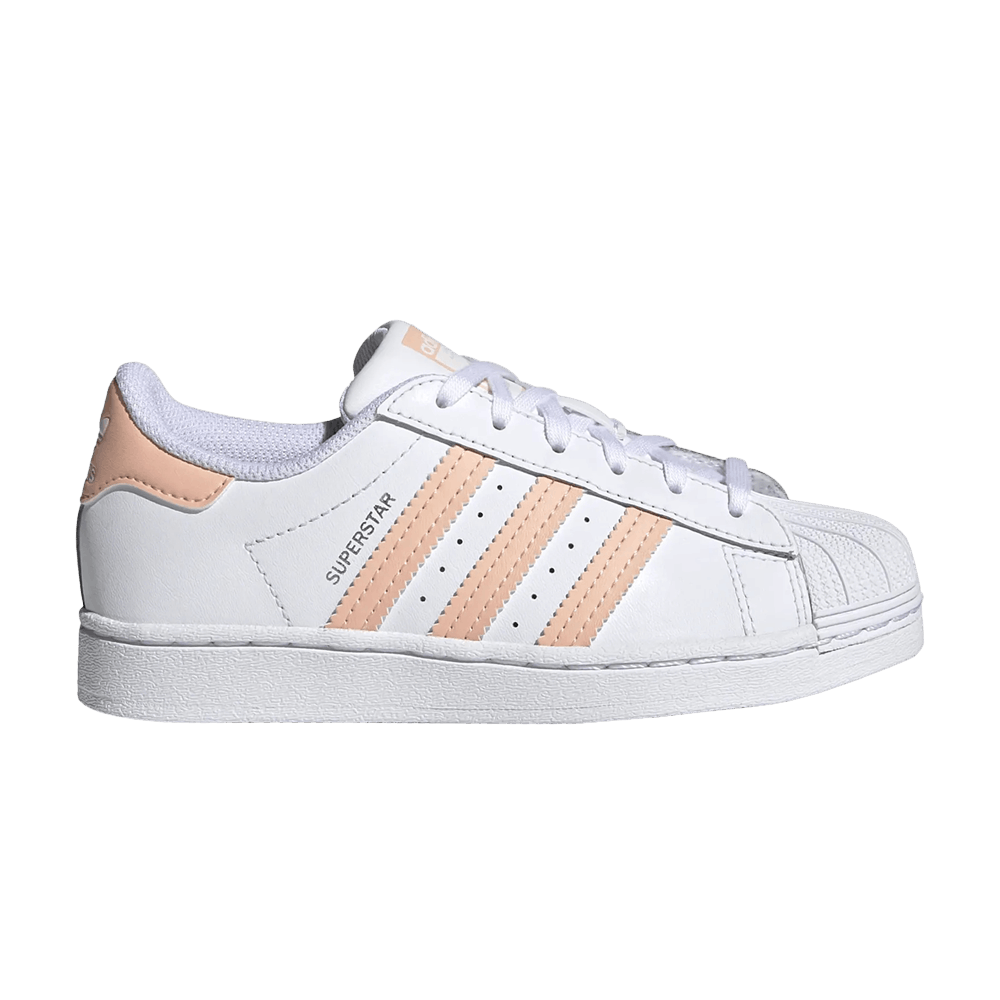 Кроссовки Adidas Superstar J 'White Haze Coral'
