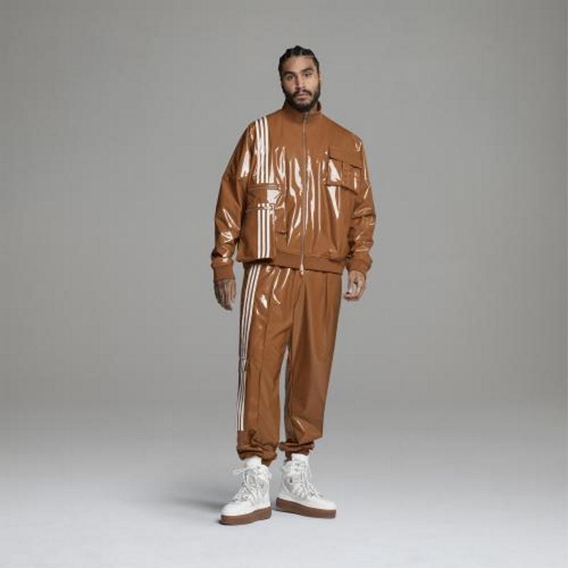 Куртка adidas Ivy Park Latex Track Jacket (All Gender) Wild Brown