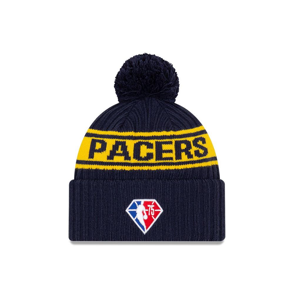 Шапка New Era Indiana Pacers 2021 Draft Edition Pom Knit NBA Beanie