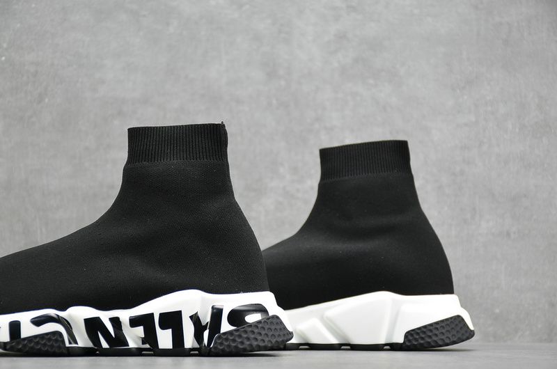 Balenciaga-Speed-Trainer-Graffiti-Black-White-7