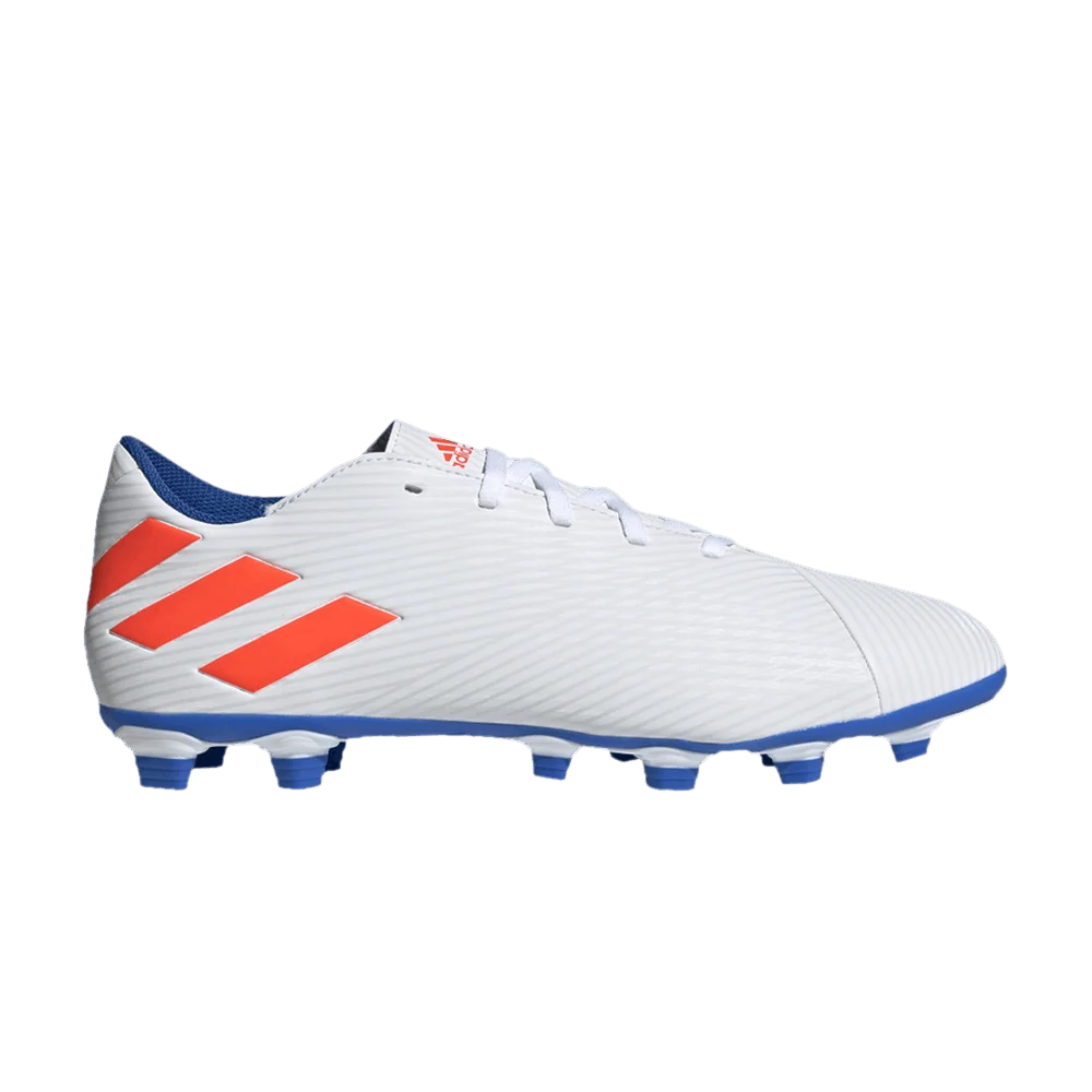 Krossovki-Adidas-Nemeziz-Messi-19.4-FxG-White-Solar-Red