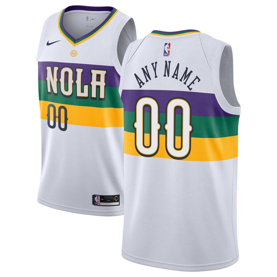 Баскетбольная джерси 2018-19 New Orleans Pelicans Swingman Custom City Edition White