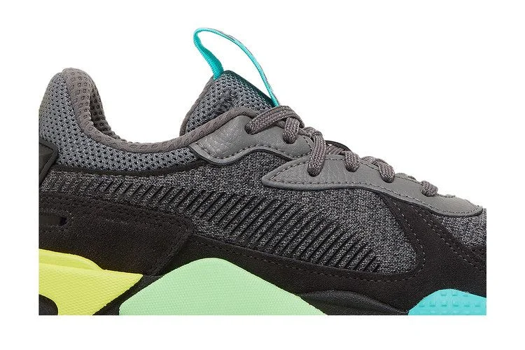 Кроссовки Puma RS-X Highlighter Jr 'Castlerock Fluorescent Yellow'