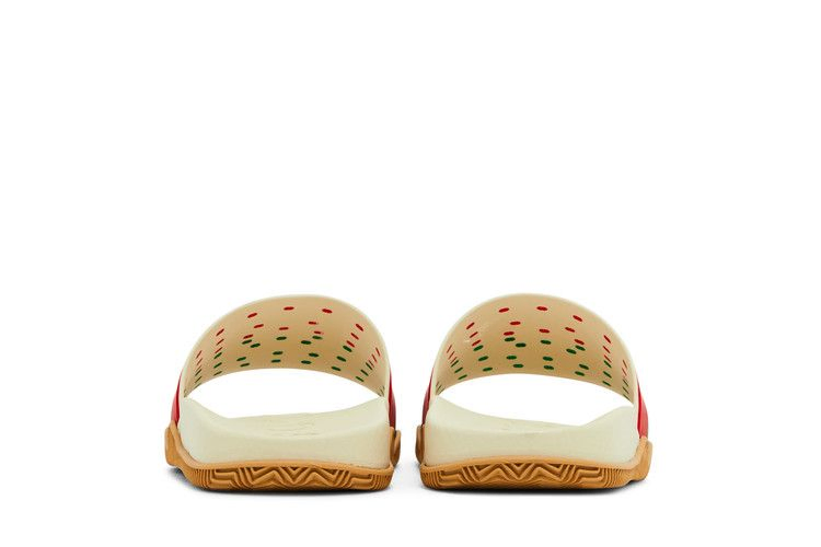 Кроссовки Gucci Wmns Slide 'Interlocking G - White Red Green'