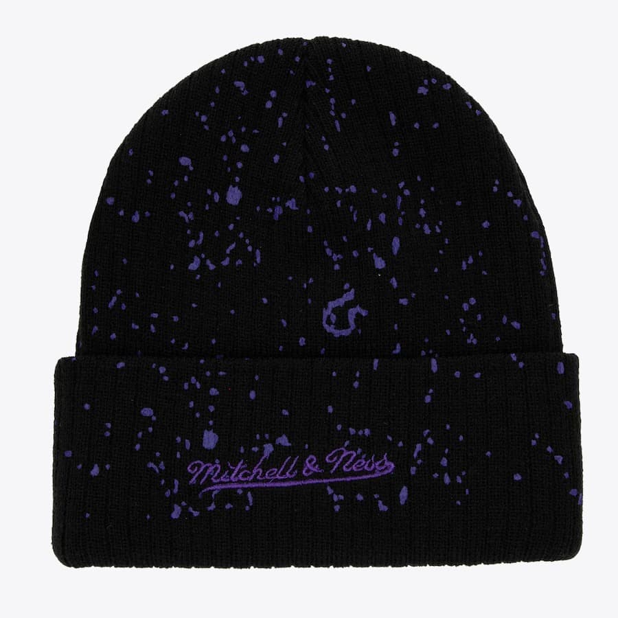Шапка Mitchell & Ness Black Toronto Raptors Nep Cuffed Knit Hat