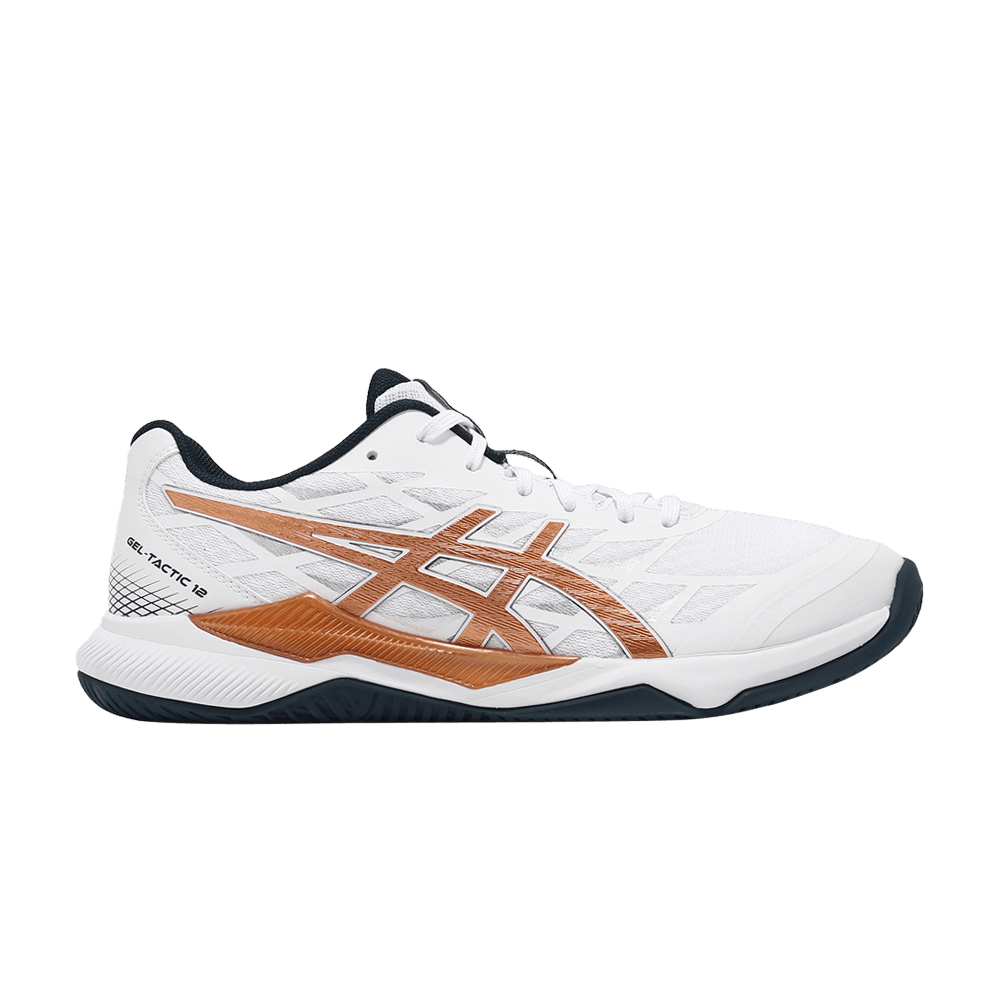 Кроссовки ASICS Gel Tactic 12 2E Wide 'White Pure Bronze'