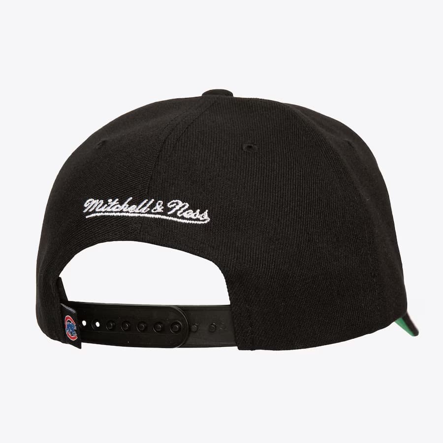 Mitchell-Ness-Black-Chicago-Cubs-Neon-Logo-Pro-Crown-Snapback-Hat-1