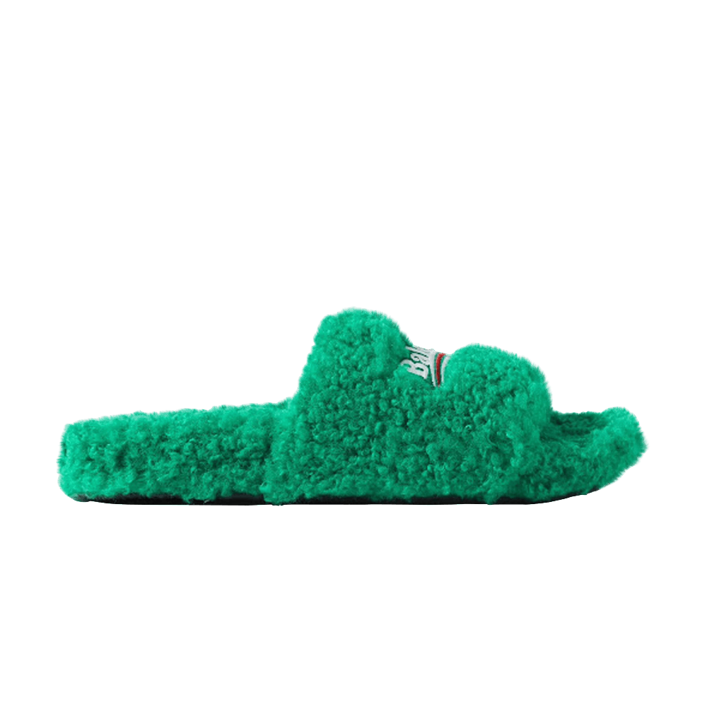 Кроссовки Balenciaga Wmns Furry Slides 'Green'