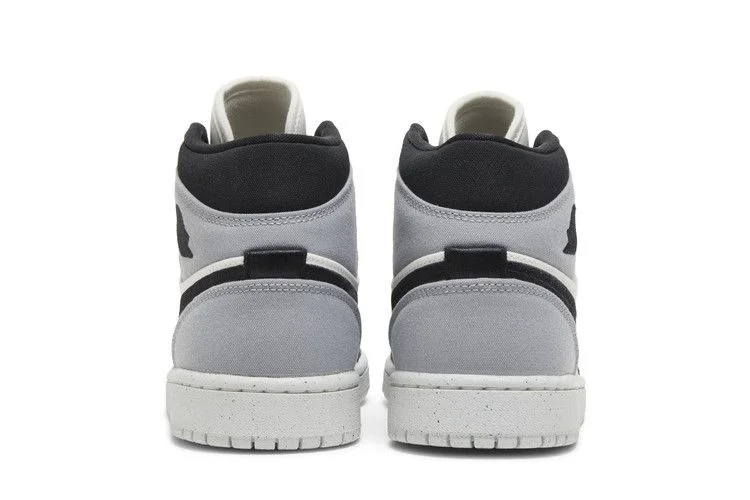 Wmns Air Jordan 1 Mid SE 'Light Steel Grey Canvas'