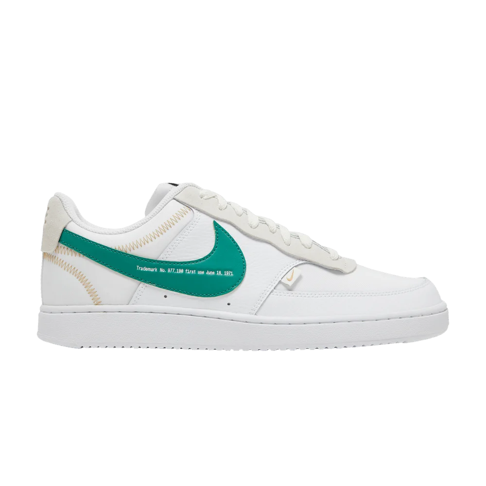 Krossovki-Nike-Court-Vision-Low-Premium-First-Use-White-Green-Noise