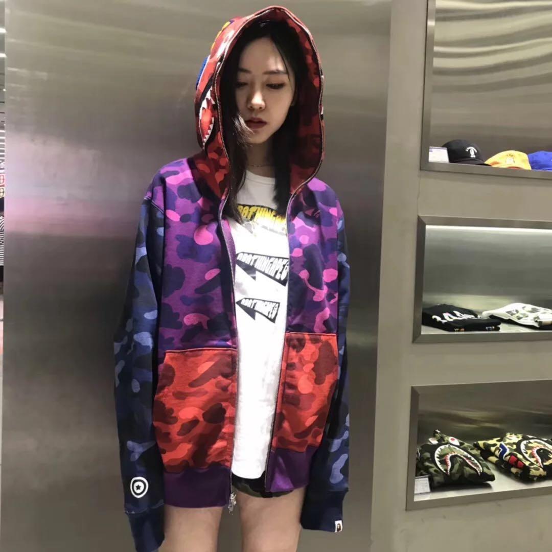 BAPE-Color-Camo-Crazy-Shark-Full-Zip-Hoodie-Multi-9