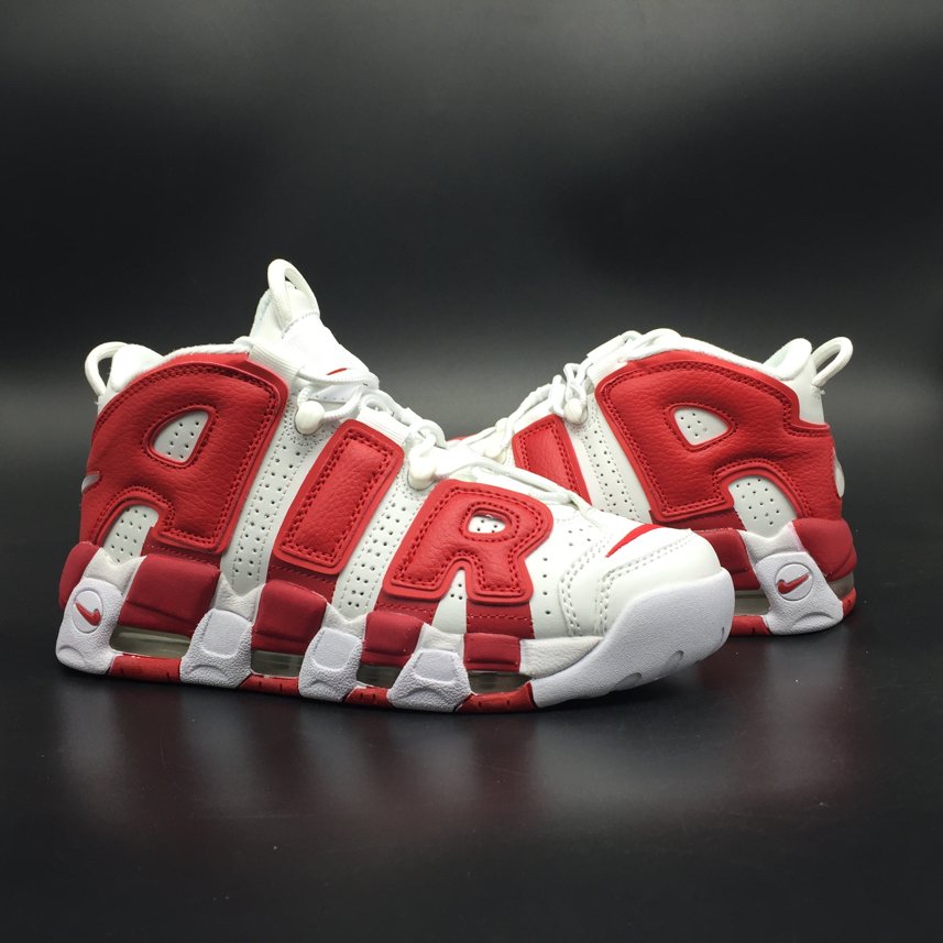 Кроссовки Nike Air More Uptempo White Varsity Red