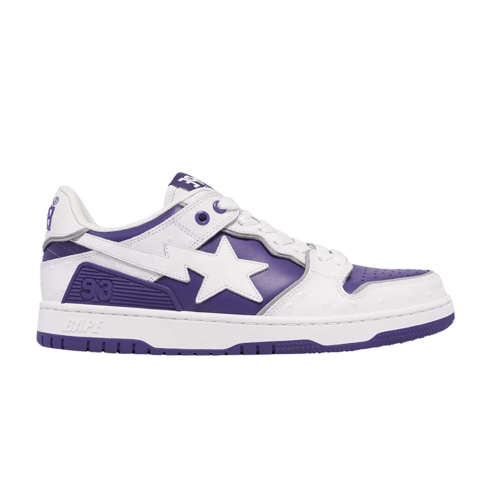 Krossovki-BAPE-Wmns-Sk8-Sta-1-Faux-Ostrich-Leather-Pack-Purple