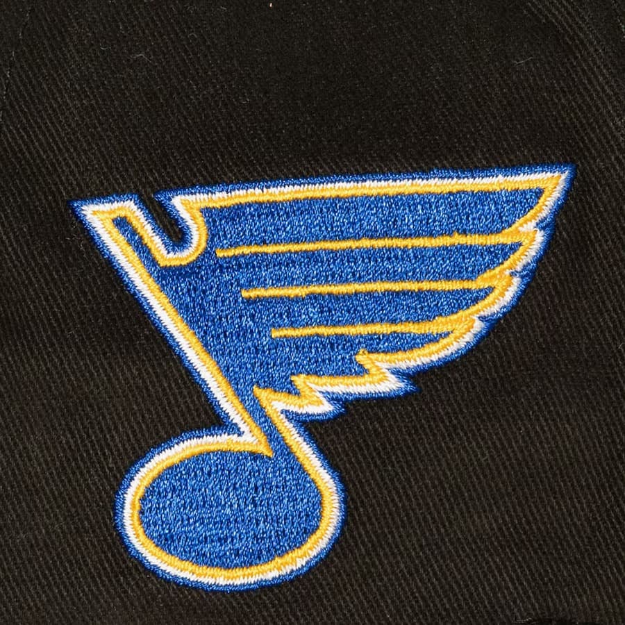 Бейсболка Mitchell & Ness Black St. Louis Blues Brushed Past Ya Pro Snapback Hat