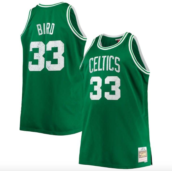 Баскетбольная джерси 1985-86 Boston Celtics #33 Larry Bird 75th Anniversary Diamond  Kelly Green Jersey