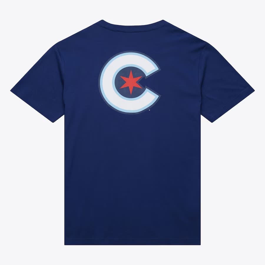 Футболка Mitchell & Ness Navy Chicago Cubs City Connect Premium T-Shirt