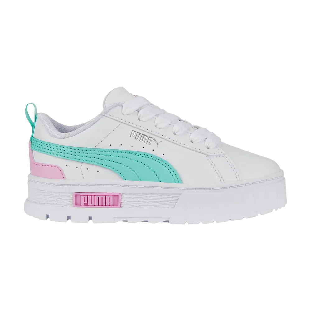 Кроссовки Puma Mayze Leather Little Kid 'White Mint'
