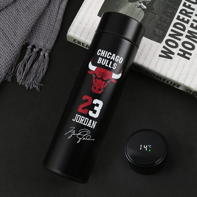Бутылка для воды Jinduo Bulls Jordan Black Thermos