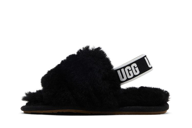 Кроссовки UGG Fluff Yeah Slide Toddler 'Black'