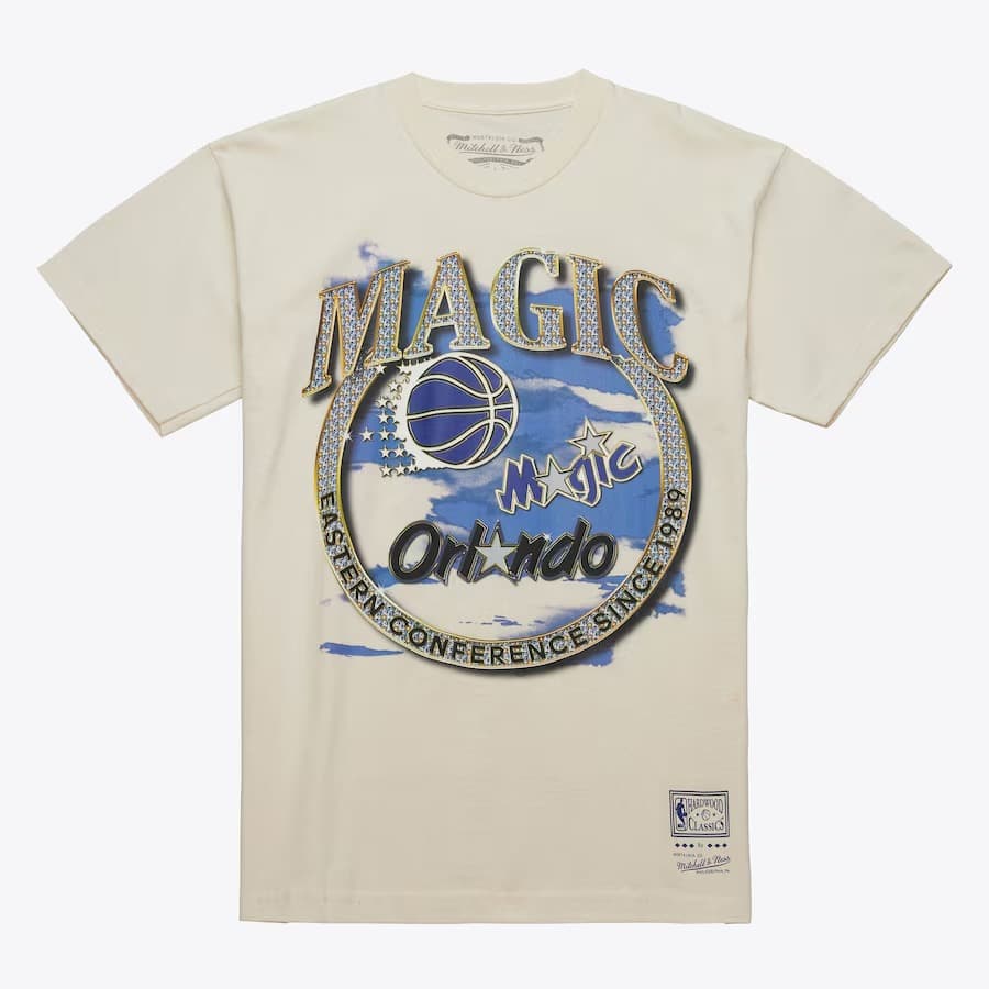 Футболка Mitchell & Ness Natural Orlando Magic Hardwood Classics Crown Jewels T-Shirt