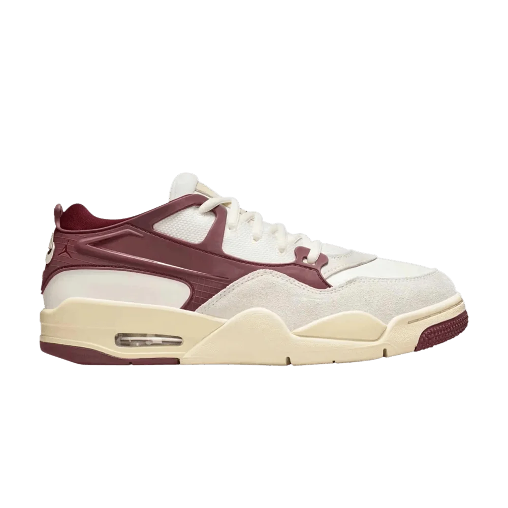 Krossovki-Wmns-Air-Jordan-4-RM-Sail-Dark-Team-Red-Coconut-Milk