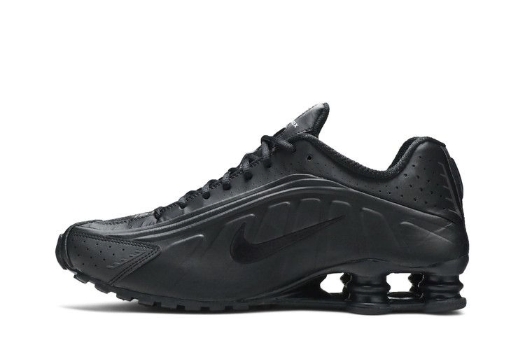 Кроссовки Nike Shox R4 'Triple Black Embroidered Swoosh'