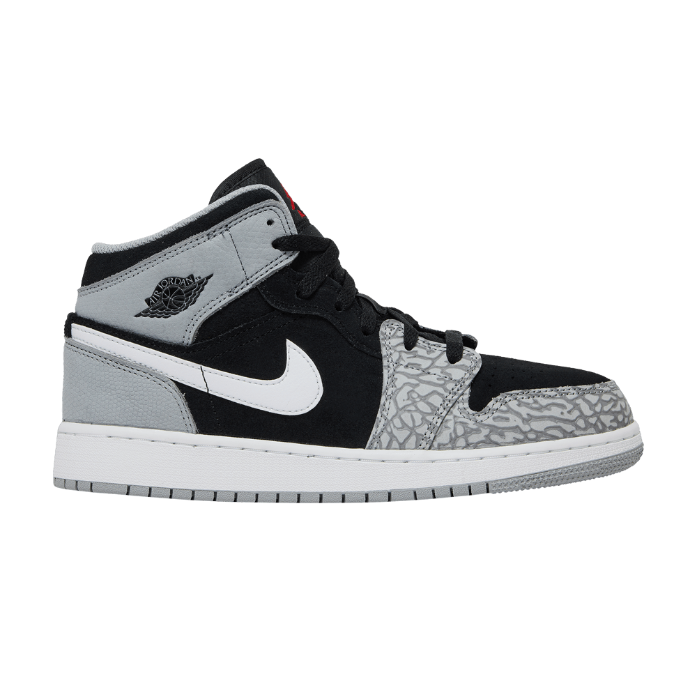 Кроссовки Air Jordan 1 Mid SE GS 'Elephant Toe'