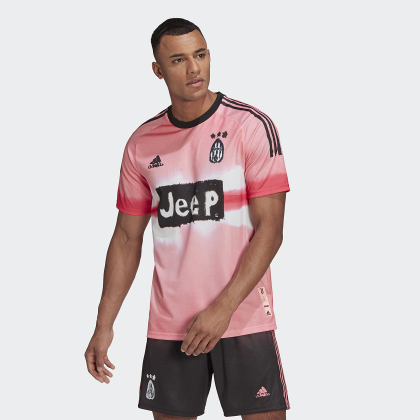 Футболка adidas Juventus Human Race Jersey Glow Pink/Black