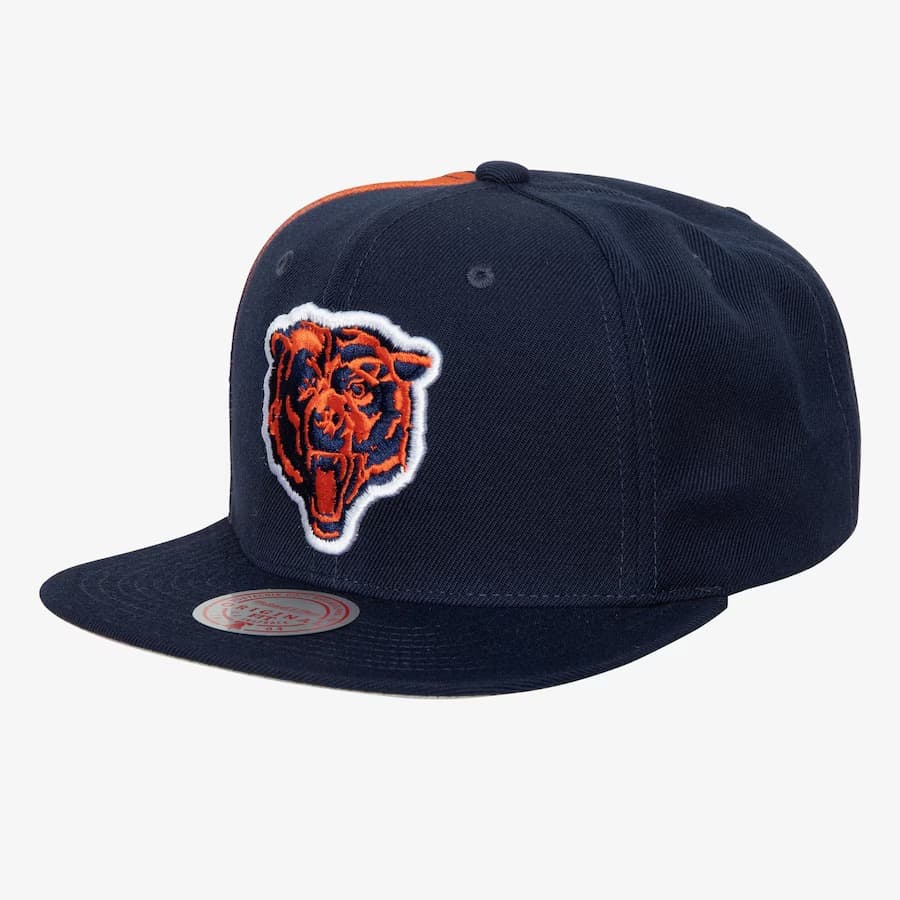 Бейсболка Mitchell & Ness Navy Chicago Bears Tapestry Snapback Hat