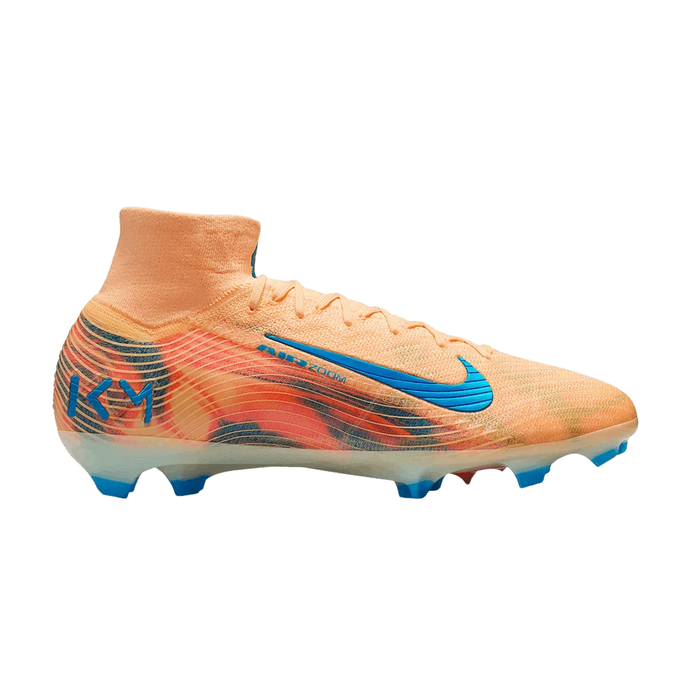 Кроссовки Kylian Mbappé x Nike Mercurial Superfly 10 Elite 'Melon Tint/Igloo/Neo Turquoise'