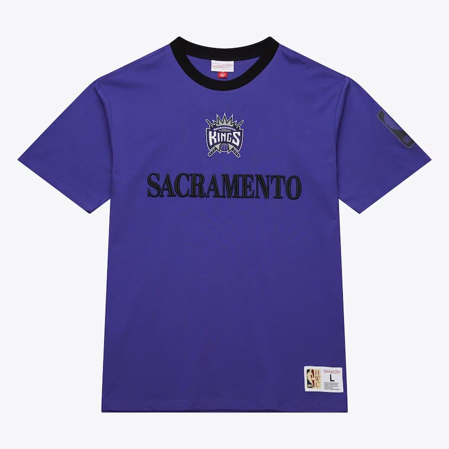 Футболка Mitchell & Ness Purple Sacramento Kings Team OG 3.0 Vintage T-Shirt