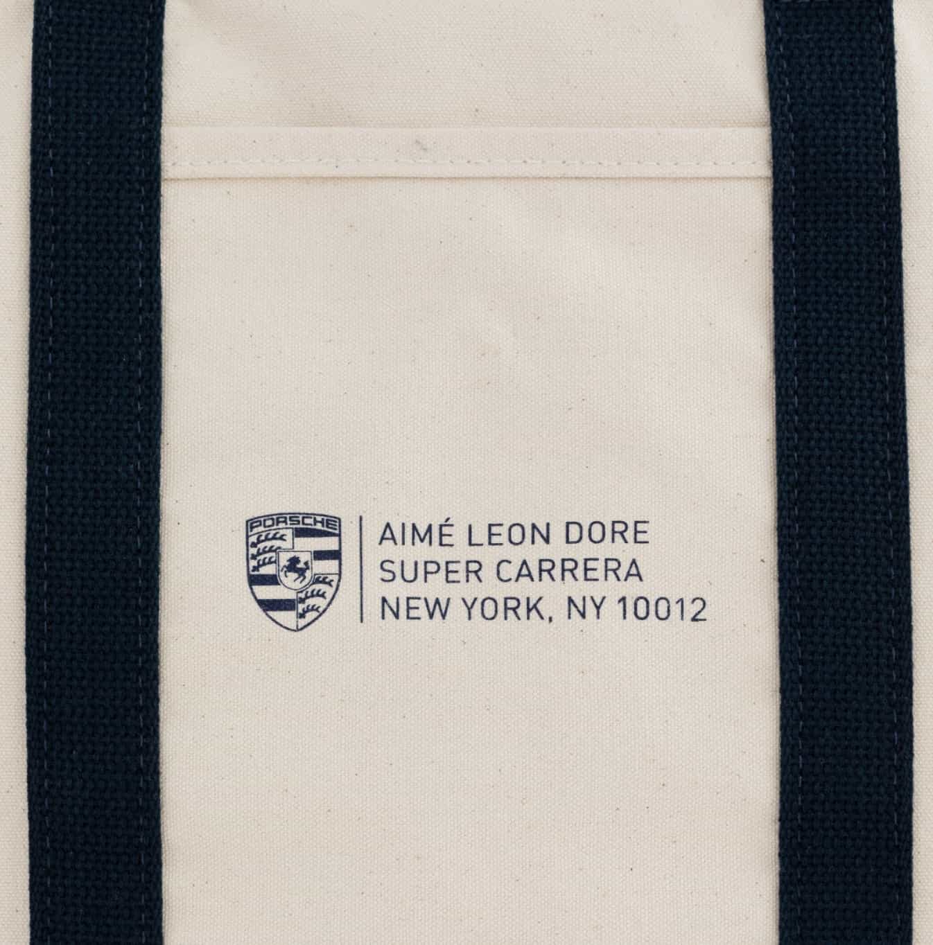 Сумка Aime Leon Dore x Porsche 911SC Grille Badge Tote Bag Cream/Navy