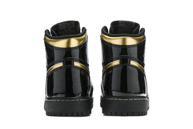 Кроссовки Air Jordan 1 Retro High OG GS 'Black Metallic Gold'